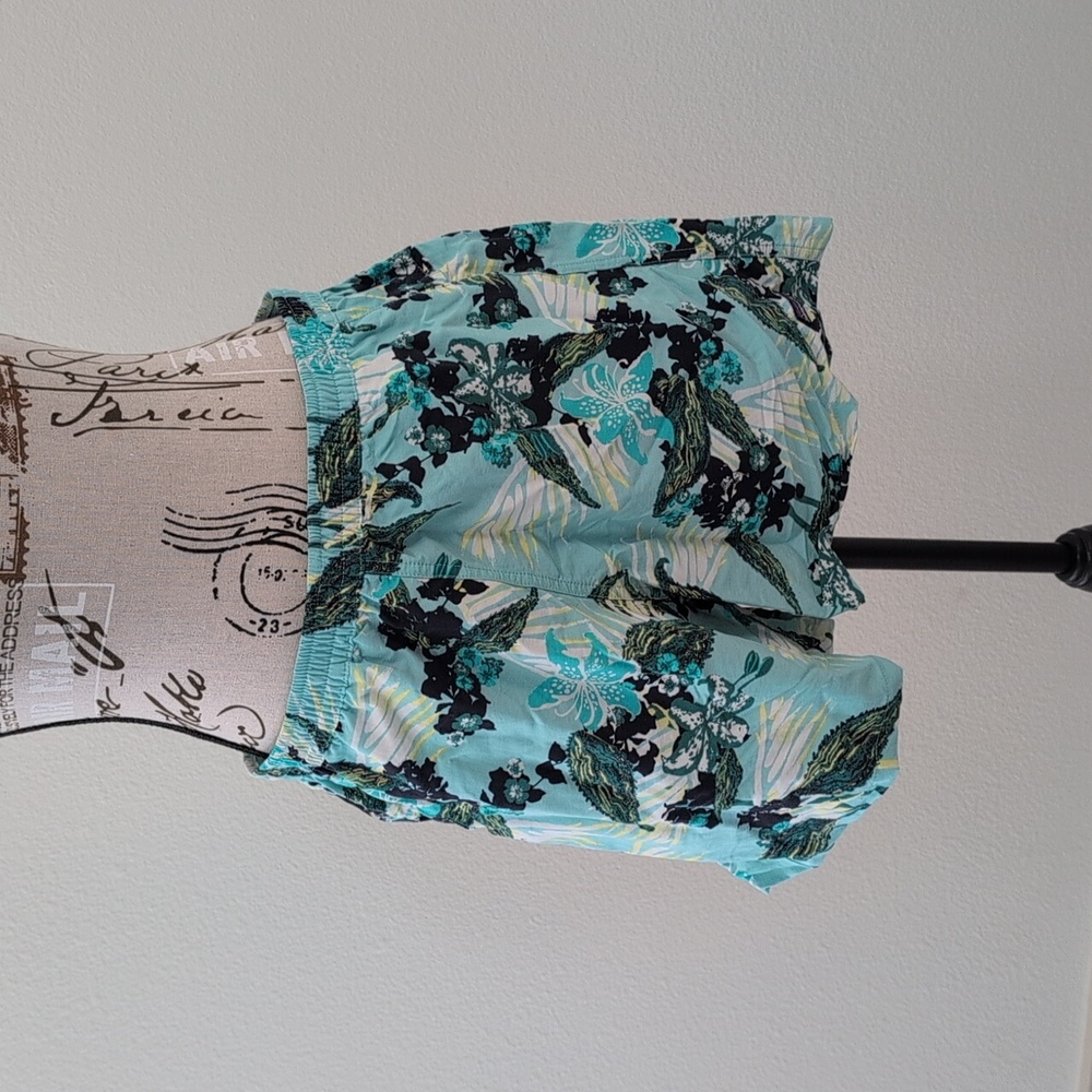 Patagonia Floral Print Shorts in Blue and Black